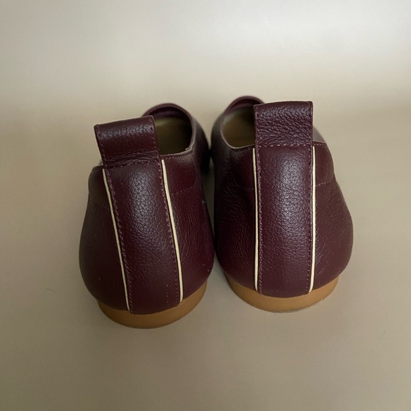 Everlane Chestnut/Burgundy Leather Glove Flats Size 7.5 - Picture 4 of 7